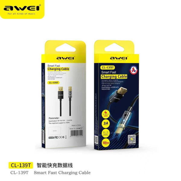 20230523124115 6ad143eb - AWEI CL-139T 20W USB-A to Type-C Fast Oplader