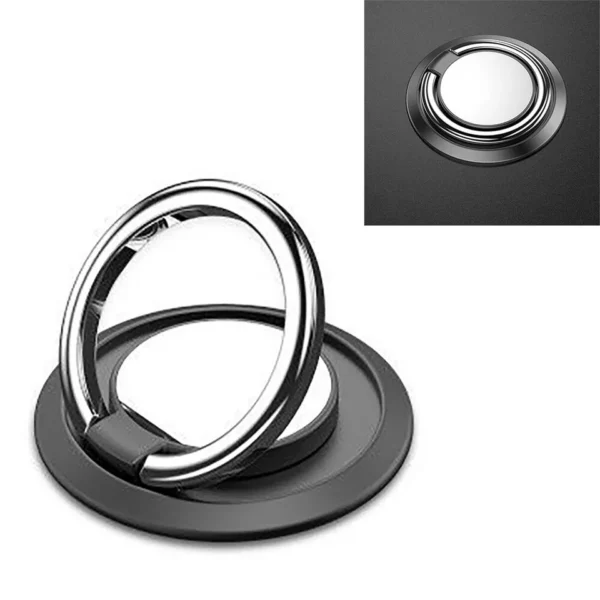 ringholder tynd Sort - Magnetisk Ring Holder Til Smartphones