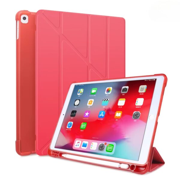 IPad Flip red 2 - iPad 10,9 10.Gen – Med Pen Holder Flex Cover