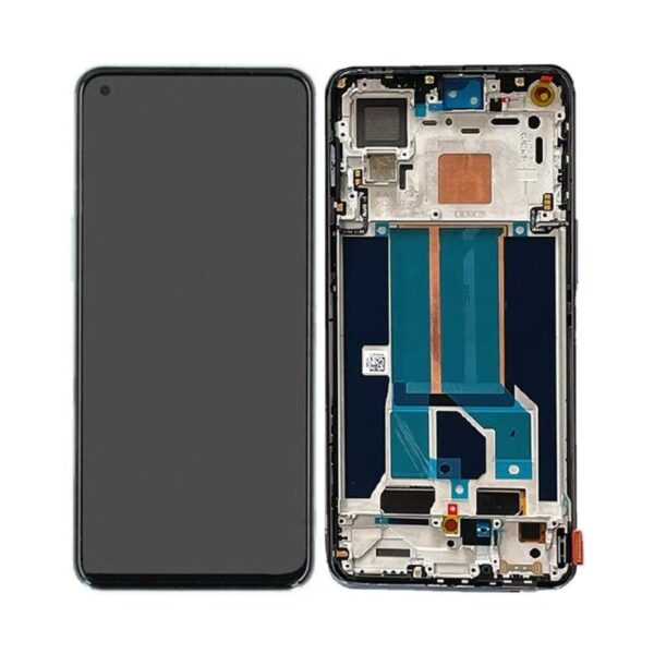 One Plus nord 2 - OnePlus Nord 2 Sort Lcd Skærm Med Ramme Oled