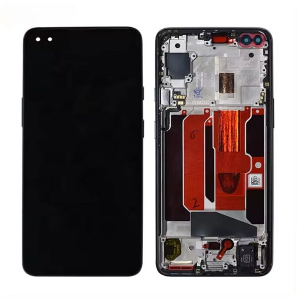 One Plus nord - OnePlus Nord Sort Lcd Skærm Med Ramme Oled