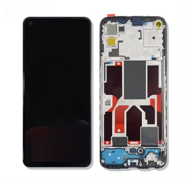 One Plus nord CE - OnePlus Nord CE Sort Lcd Skærm Med Ramme Oled